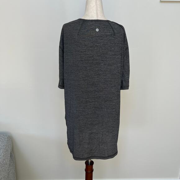 LULULEMON Men's Non-Stop Crew In Heathered Black - Picture 2 of 10